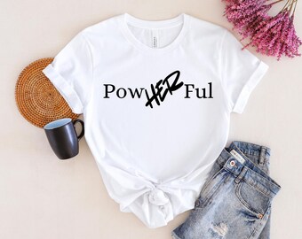 Kraftfull T-shirt Empowerment Feminist Grafisk T-shirt Kraftfull T-shirt Gåva Inspirerande Girl Power T-shirt Jag stöder kvinnors rättigheter