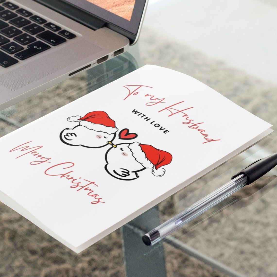 Husband Christmas Card to My Husband Christmas Card for - Etsy