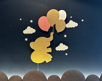 Set of 4 Baby Room Lamp, Nursery Night Light, Baby Room Decor, Nursery Lighting, Cloud Nursery Decor, Cloud Lamp, Kids Wall Lamp, Baby Gifts