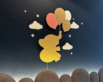 Baby Nachtlicht-Set, Babyzimmer Dekor, Baby Lampe, Kinderzimmer Wandleuchte, Wolke Wandleuchte, Ballon Lampe, individuelles Baby Geschenk