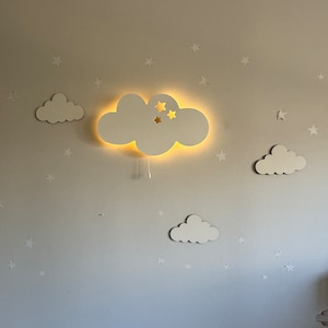 Cloud Lamp, Cloud Light, Baby Room Lamp, Cloud Night Light, Cloud Wall Art, Baby Lamp, Cloud Nursery Wall Decor, Custom Baby Gift