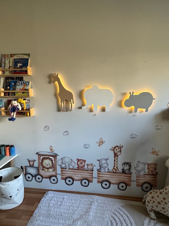 Veilleuse Éléphant LED 3D pour Enfant - CHICHENG - Rechargeable USB