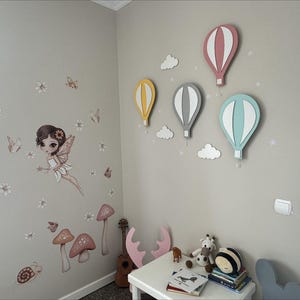 Baby Night Light, Hot Air Balloon Lamp, Balloon Nursery Decor, Baby Room Light, Nursery Lamp, Nursery Wall Art, Nursery Lamp, Toddler Gift