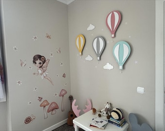 Baby Night Light, Hot Air Balloon Lamp, Balloon Nursery Decor, Baby Room Light, Nursery Lamp, Nursery Wall Art, Nursery Lamp, Toddler Gift