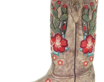 Corral top cactus boots