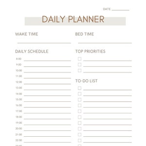 Real Estate DAILY PLANNER DOWNLOADABLE. Daily To Do List Planner. Instant Download. Productivity Planner. Daily Planner. Daily Schedule.