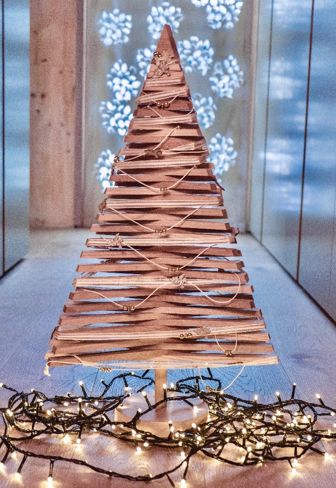 Christmas Tree Ecofriendly Christmas Tree Wooden Swivel Etsy