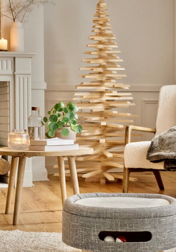 Christmas Tree Ecofriendly Christmas Tree Wooden Swivel Etsy