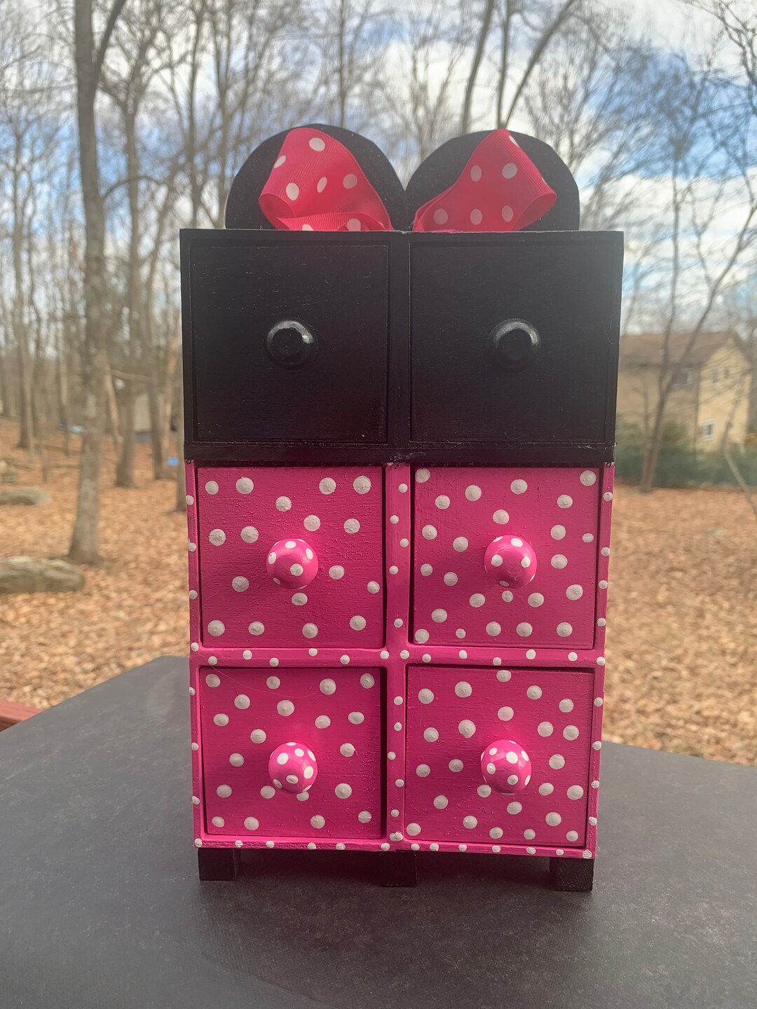 Minnie Mouse Jewelry Box Etsy