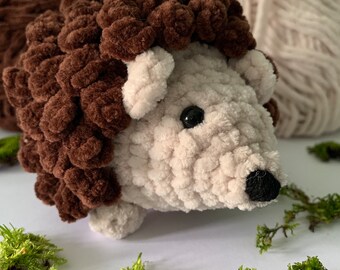 Crochet Hedgehog Amigurumi Plushie, Handmade Soft Toy for Children, Perfect Birthday or Christmas Gift, Cute Present for Hedgehog Lovers