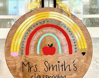 Teacher Classroom Door Hanger | Back to School | Teacher Appreciation