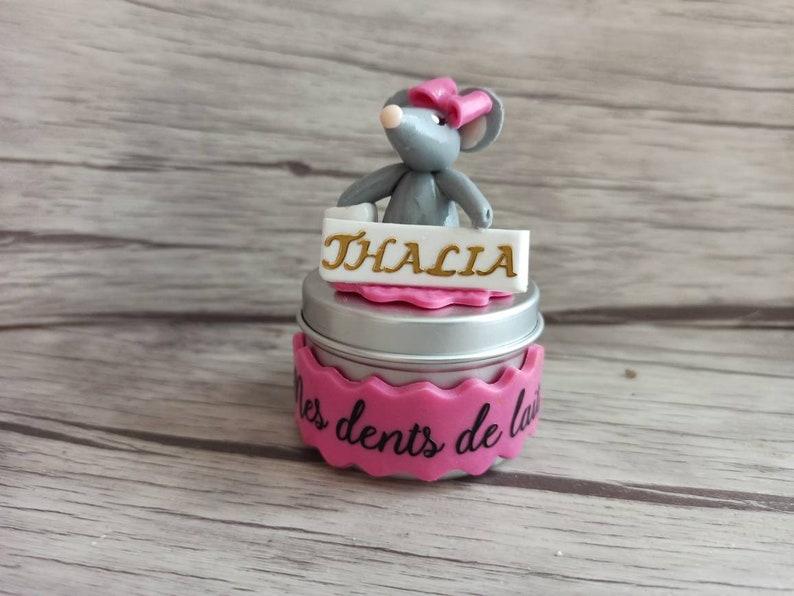 Milk teeth box, handmade in France, personalized with the child's first name image 3