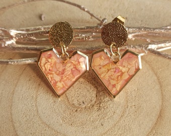 Boucles d'oreilles "Pour toi" Collection St Valentin 2024, Supports en acier Inoxydable - Meletya