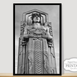 Guardians Of Traffic Cleveland Art - Automobile Sculpture Print (Digital Download)