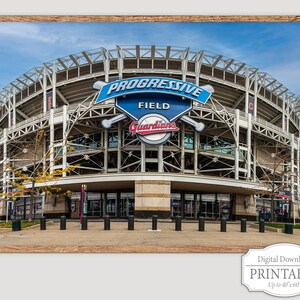 Progressive Field Digital Download, Guardians Baseball download, Printable Cleveland Wall Art, Guardians Progressive Field Instant Download