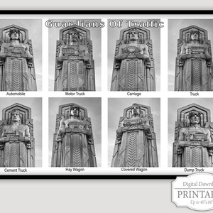 Guardians Of Traffic Print: Cleveland Landmark Art (Digital Download)