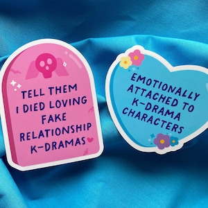 Kdrama Stickers | KDrama Merch | K-Drama Stickers | Kawaii Stickers | Kdrama Lover Sticker | I Love Kdrama | Korean Drama Stickers