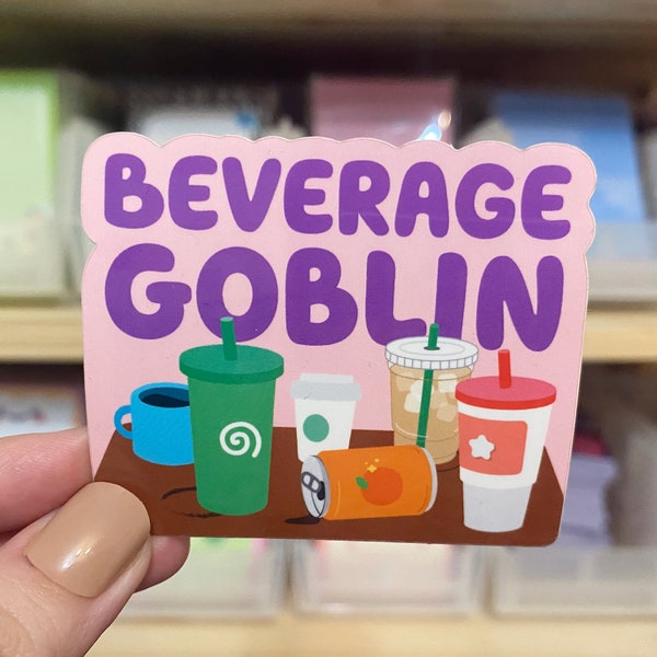 Beverage Goblin Sticker | Drink Goblin Sticker | Drink Lover | Drink Lover Gift | Funny Sticker | Beverage Lover | Drink Sticker | Soda
