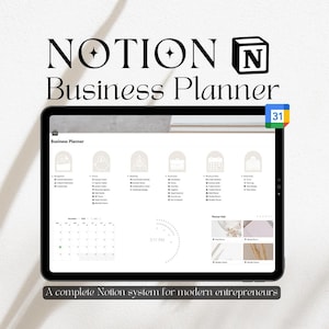 Notion Business Template 2026 Digital Planner Finance Dashboard Freelancer Seller Inventory Client Project Management Social Media Calendar
