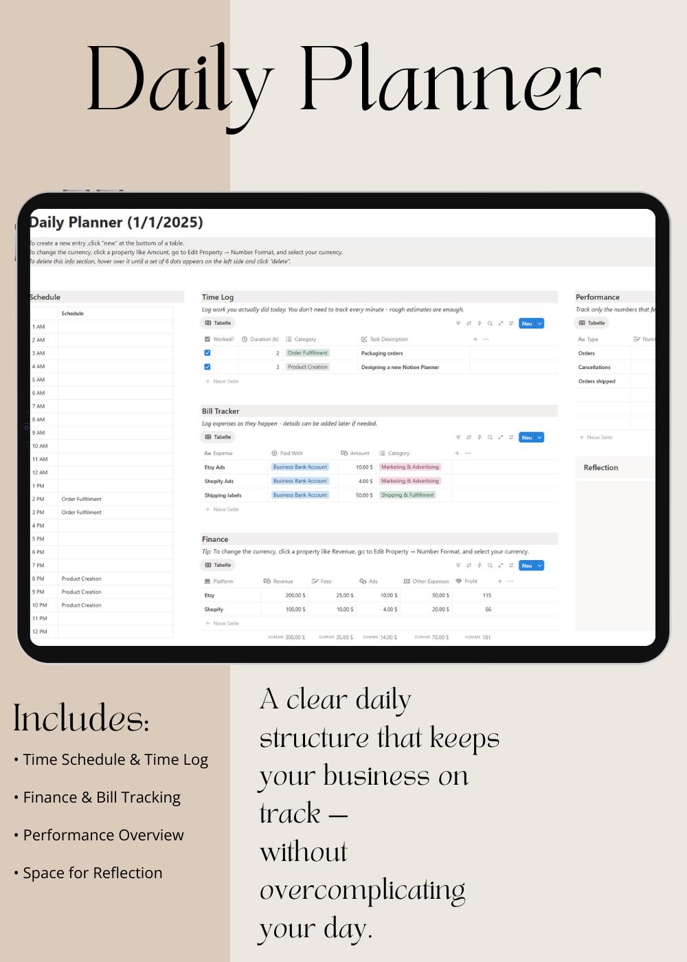 Notion Business Template 2026 Digital Planner Finance Dashboard ...