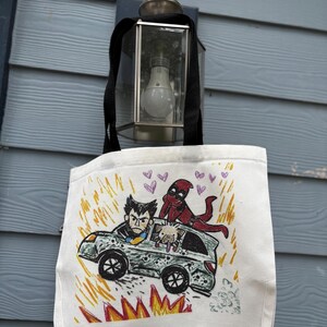 Deadpool & Wolverine Canvas Tote Bag