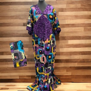 African bubu sequinned dress Ankara dress african clothing,African fashion,wedding guest,party dress, event wear, plus size women’s clothing