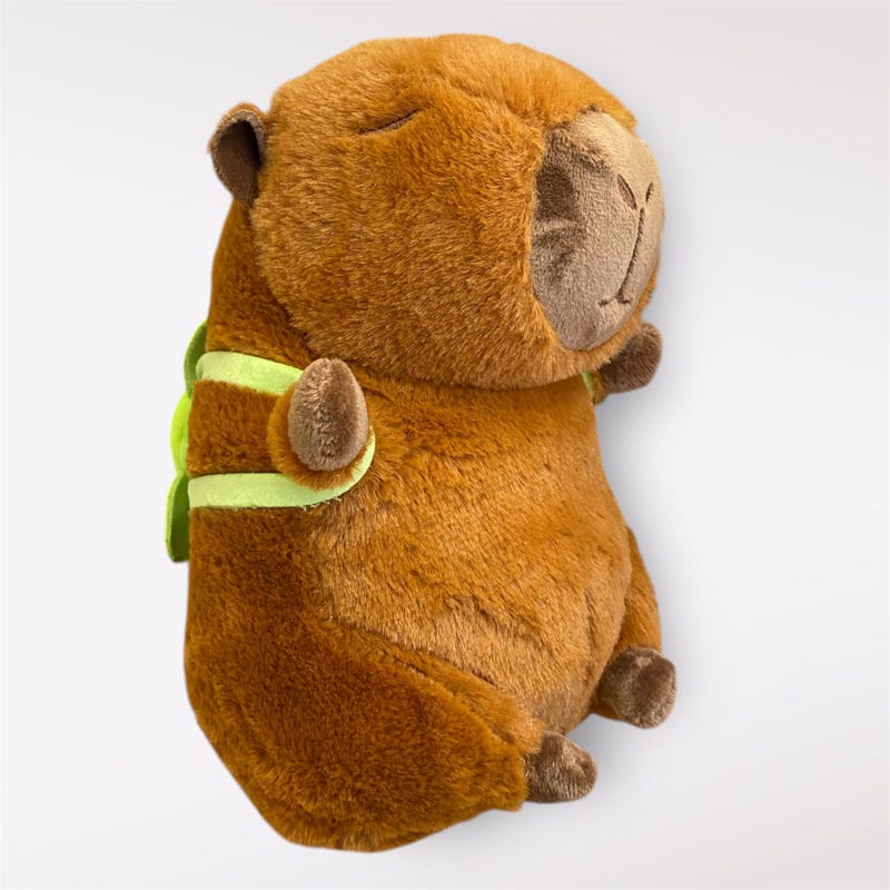 Capybara Kuscheltier Mit Rucksack – 23 Cm Weich, Perfekt Für Kinder & Sammler