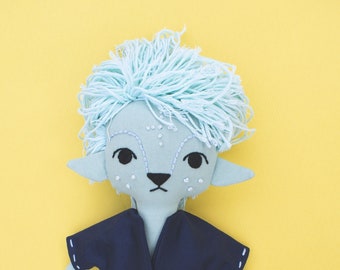 Ánima, eco fabric doll, handmade plush toy - Criaturis