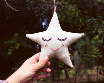Ella the star, eco-friendly fabric soft toy, children's decoration - Criaturis