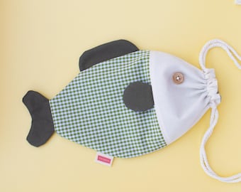 Fish-shaped bag, ecological bag, fabric fish - Criaturis