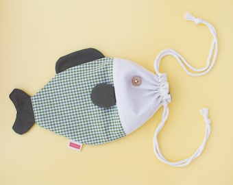 Fish-shaped bag, ecological bag, fabric fish - Criaturis