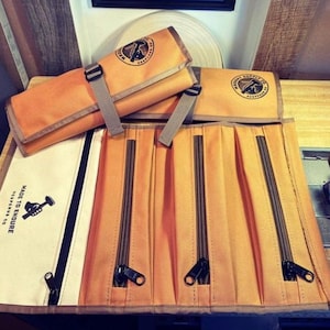 Handgearbeitete Canvas Werkzeugrolle