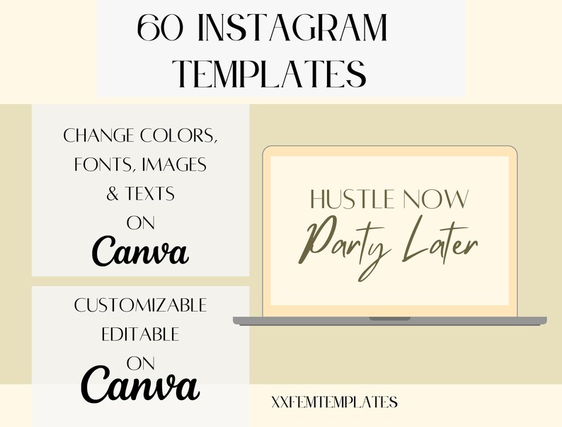Instagram Bundle Template for Canva Instagram Posts Stories - Etsy Canada