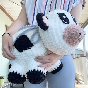 Crochet Cow | Cow Plushie | Cow | Large Crochet Cow | Handmade Cow Plushie | Cow Amigurumi | Crochet | Handmade | Crochet Gifts | Gift Ideas