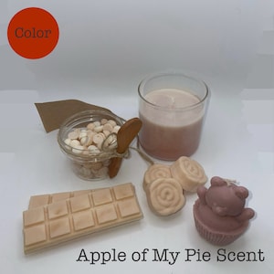 Apple of My Pie Scented | Candles | Wax Melts | CubCake Candle | Handmade Candles | Home Decor | Gift Ideas | Soy Candles | Candle Bundle