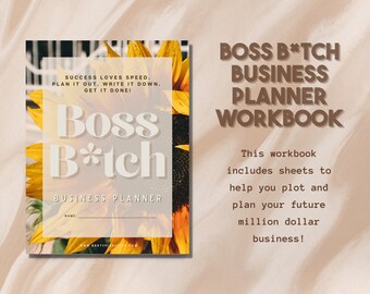 Boss B*tch Digital Business Planner - Brainstorm, Planning, Goal-Setting