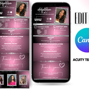 Luxury Acuity Scheduling Template, DIY Acuity Booking Site Banner Set, Appointment Website Template, acuity canva template