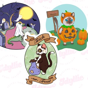 Halloween clip art bundle | Halloween sticker png | clip art | sticker png | spooky season sticker | ghost png