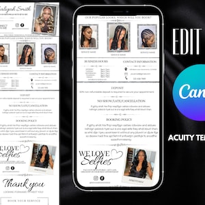 ACUITY-PLANNINGSJABLOON | diy scherpte-site | ontwerp van luxe scherptesite | sjabloon voor boekingssites scherpteplanningssite | scherpte sjabloon