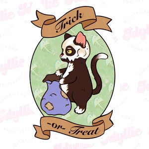 Halloween clip art | Halloween cat sticker png | cat clip art | cat sticker png | spooky season sticker | trick or treat sticker