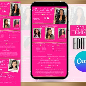 ACUITY SCHEDULING TEMPLATE | diy acuity site | luxury acuity site design | booking site template acuity scheduling site |  acuity template