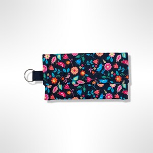 Bolsa Carteira Pássaros e Flores Multifuncional