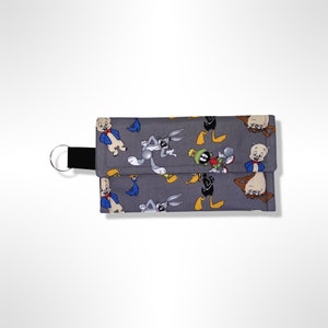 Looney Tunes Bolsa Carteira Embreagem Multifuncional Cinza