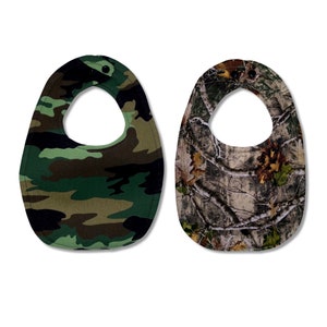 Camo Camouflage Bib Baby Toddler Child Newborn Adjustable Absorbent Three Layer Character Military Shower Gift