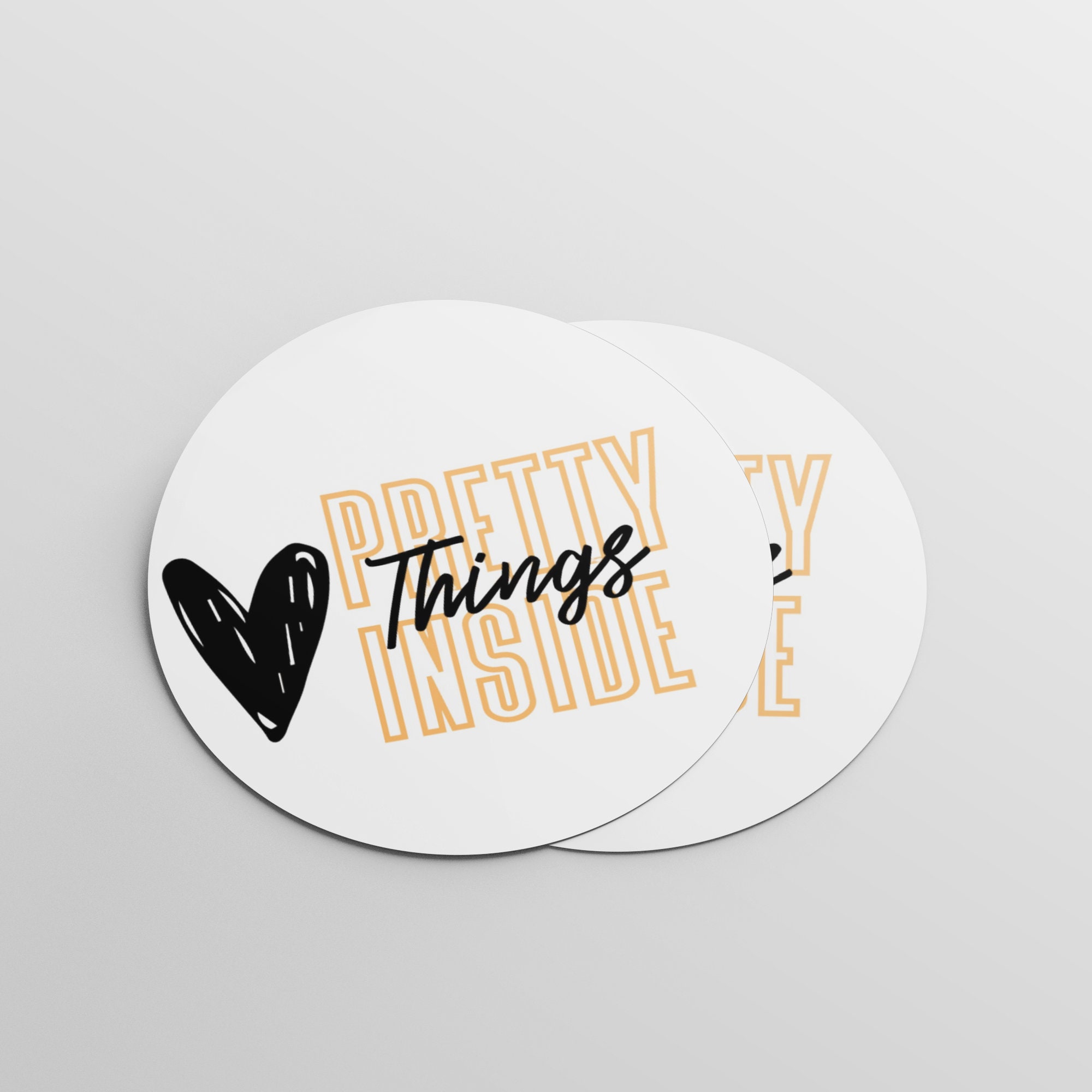 Pretty Things Inside Sticker, Thank You for Shopping Small, Etsy Shop ...