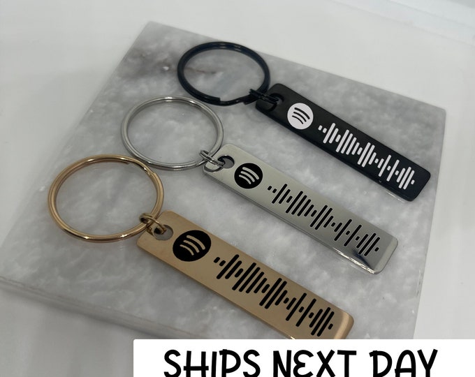 Spotify Code Keyring Personalised Keyring Custom Music Etsy UK