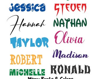Custom Vinyl Lettering Decal – Personalized Text Sticker for Car, Boat, Window, Wall – Indoor Outdoor Sign – Waterproof Customized Gift Idea