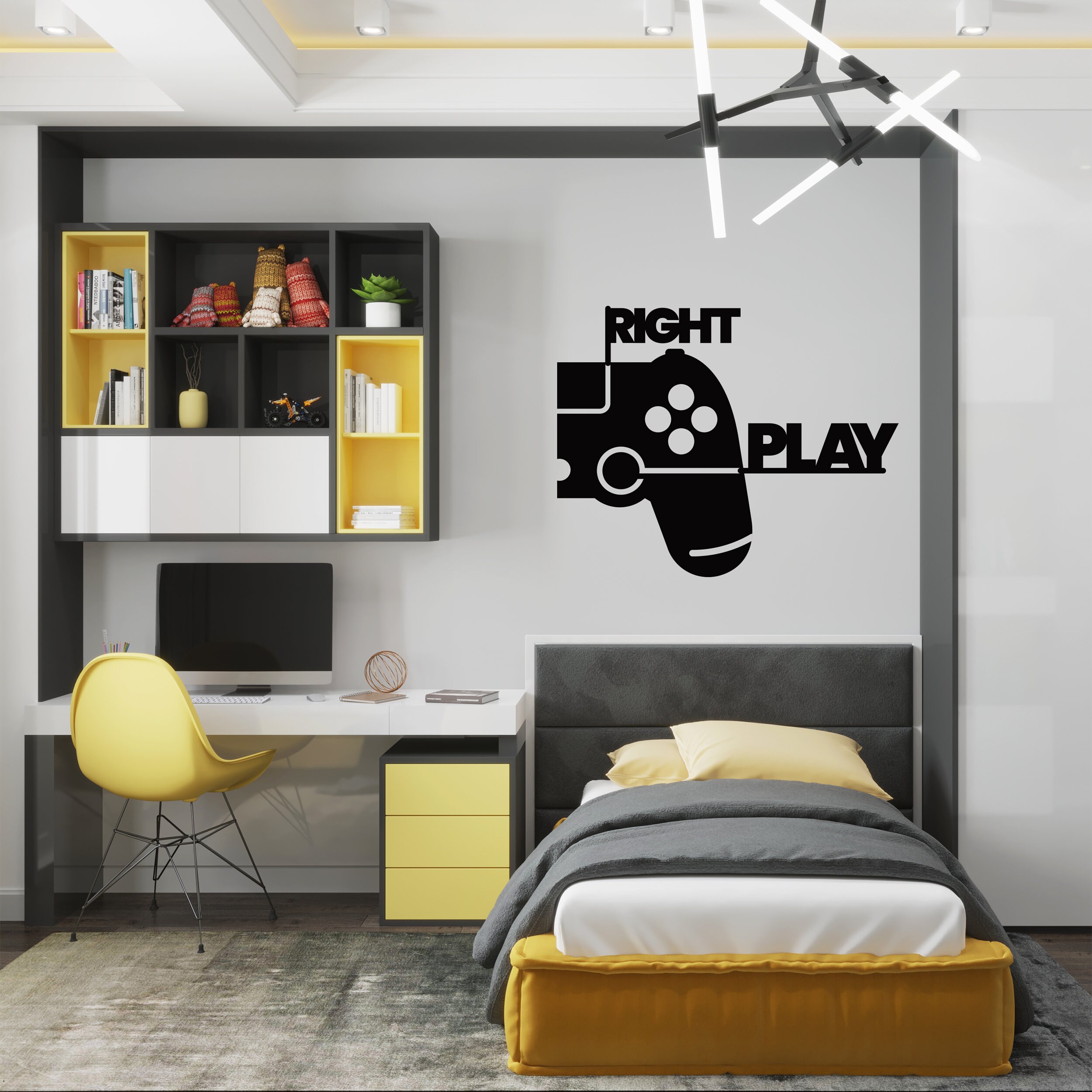 Wall Stickers Name Game, Play Wall Games, Vinyl Play