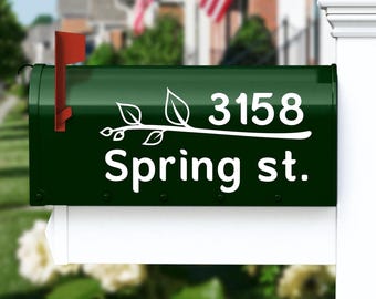 Custom Mailbox Number – Street Address Vinyl Decal – Reflective Waterproof Sticker – Personalized House Numbers for Mailbox - Weatherproof