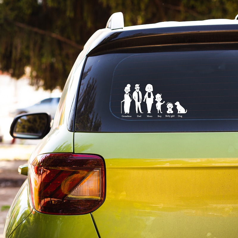Car Family Stickers - Etsy